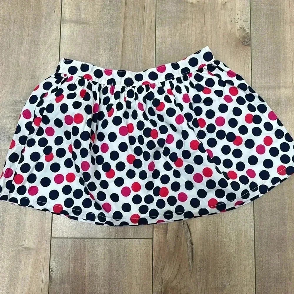 4/$25 Gymboree Navy Berry and White Polka Dot Skirt Sz 4T